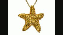 Yellow Sapphire Starfish Pendant Necklacein 10k Gold From Jewelry.com Review