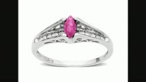 Pink Sapphire Ring With Diamonds In 10k White Gold From Jewelry.com Review