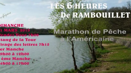 Pêche  6h Rambouillet 2013 1 ere Manche