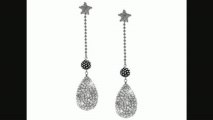Aya Azrielant Dangle Earrings With Pear Crystal And Black Spheres In Sterling Silver From Jewelry.com Review