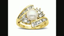 Pearl And White Sapphire Ring In 10k Gold From Jewelry.com Review