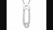 Safetypin Pendant Necklacewith Diamonds In 10k White Gold From Jewelry.com Review