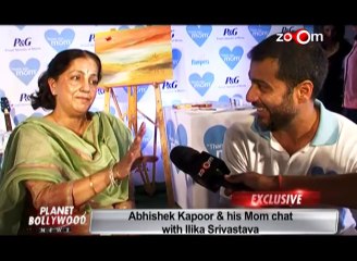Kangana Ranaut & Abhishek Kapoor with their mothers on Mother's day