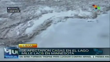 Ola de hielo arrasó casas en Canadá y EE.UU.