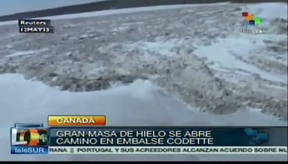 Ola de hielo arrasó casas en Canadá y EE.UU.