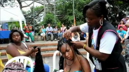 Concours de coiffures afro en Colombie