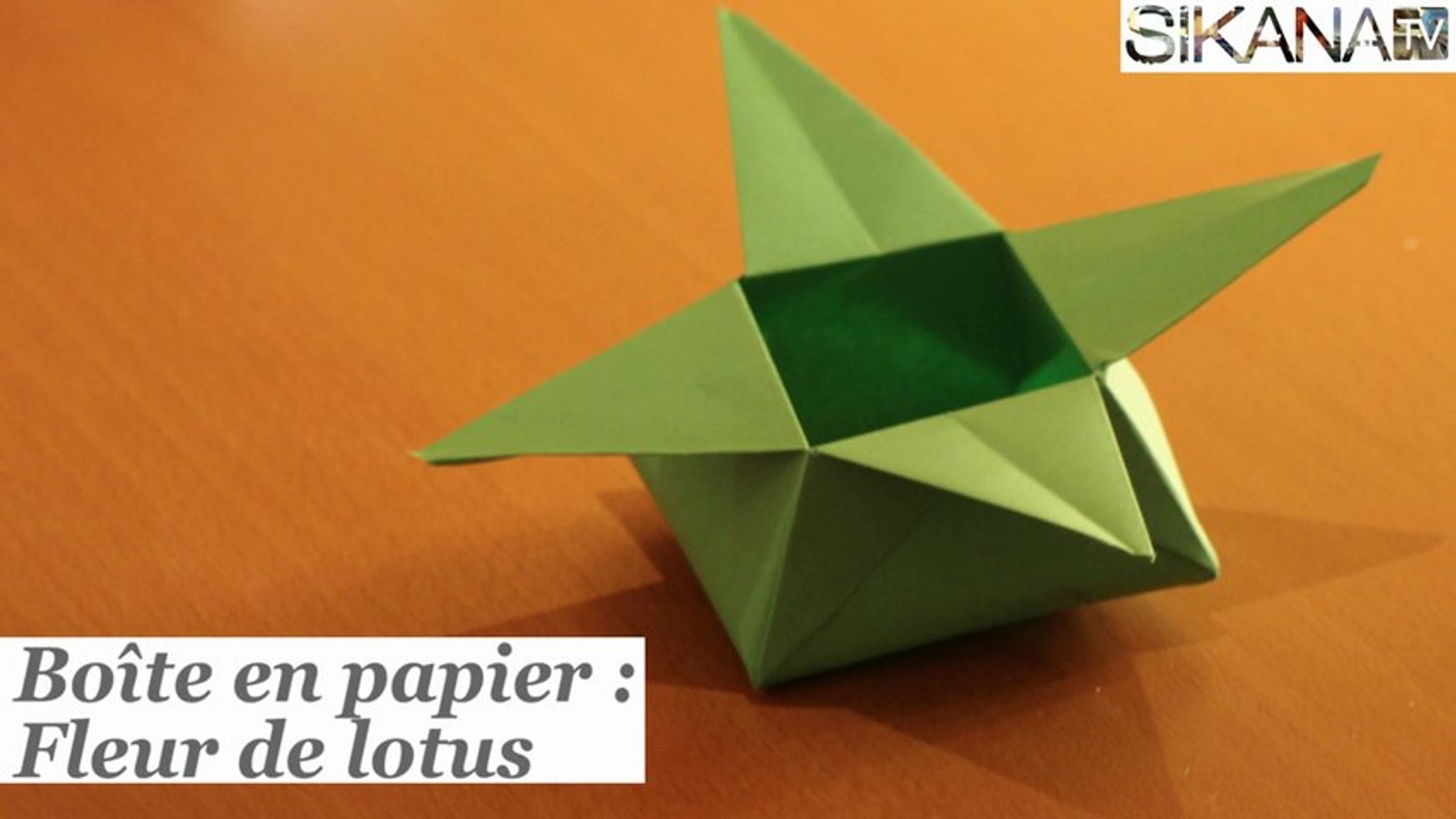 Origami : Boîte en forme de fleur de lotus - HD - Vidéo Dailymotion