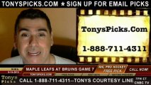 NHL Playoff Odds Game 7 Boston Bruins versus Toronto Maple Leafs Pick Prediction Preview 5-13-2013