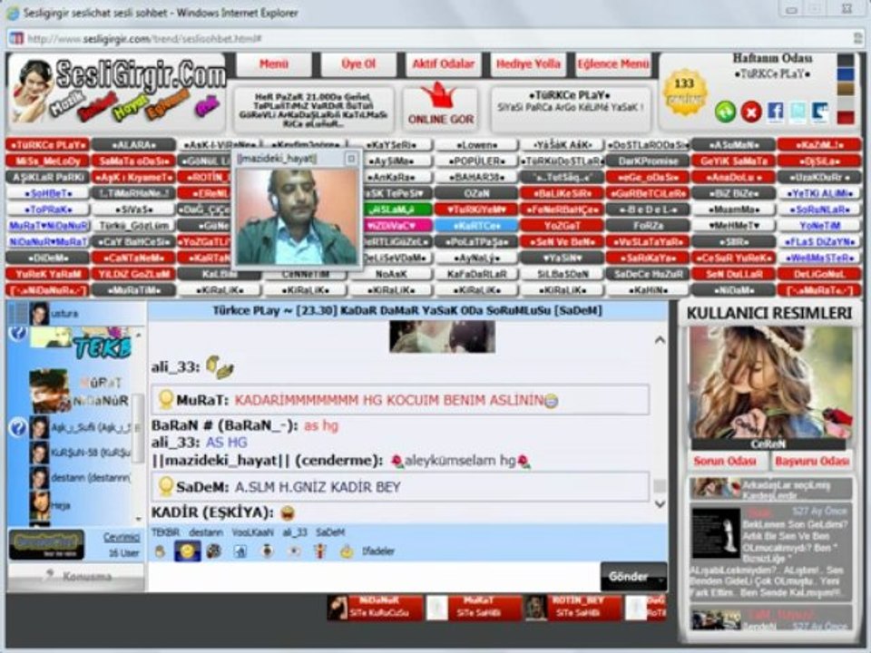 Sesligirgir.com Sesli Sohbet Sitesine hoşgeldınız.. TüRK Sanat Müzıkleri 2013 yeni Sesligirgir.com farkıyla