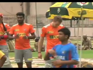 Kings XI Punjab in practice session
