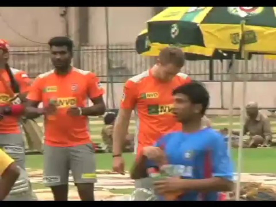 Kings XI Punjab in practice session