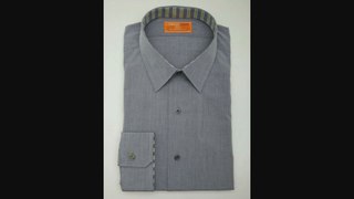 Lorenzo Uomo Solid Button Down, Medium Gray Review