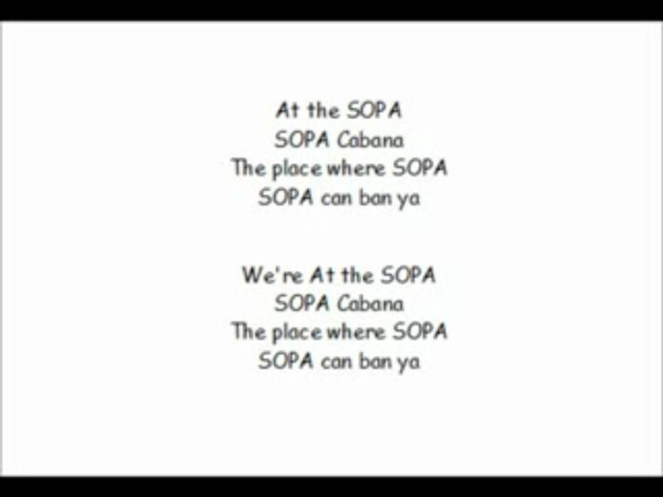 Sopa cabana - Dan Bull (Lyrics)