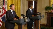 Cameron, Obama vow continued support for Syrian opposition