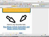 Magic Article Rewriter And Magic Article Submitter | Magic Article Rewriter And Magic Article Submitter
