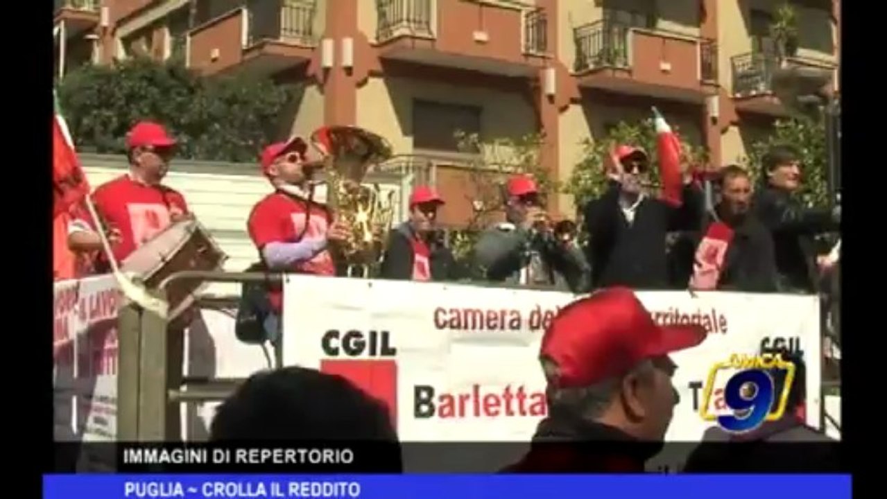 Puglia | Crolla il Reddito
