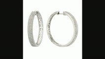 9ct White Gold Three Quarter Carat Diamond Hoop Earrings Review