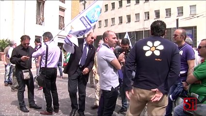 Napoli - Manifestazione lavoratori trasporto pubblico (13.05.13)
