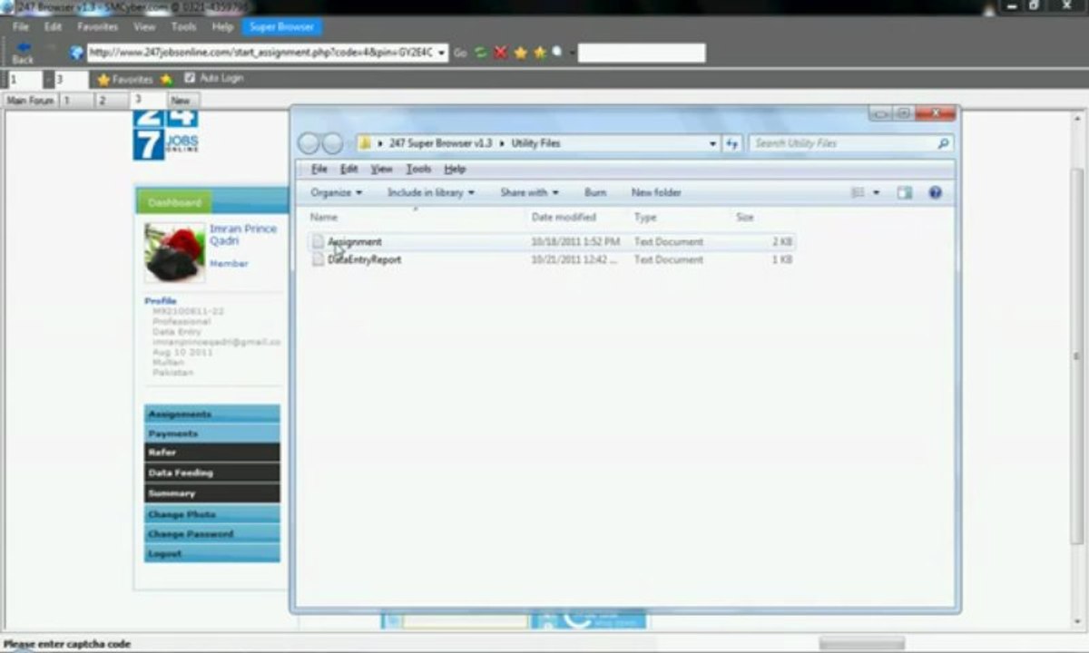 247jobsonline.com _ Auto data entry software for 247 online jobs - YouTube