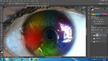 turn an ordinary eye into Rainbow eye - Photoshop Tutorial.