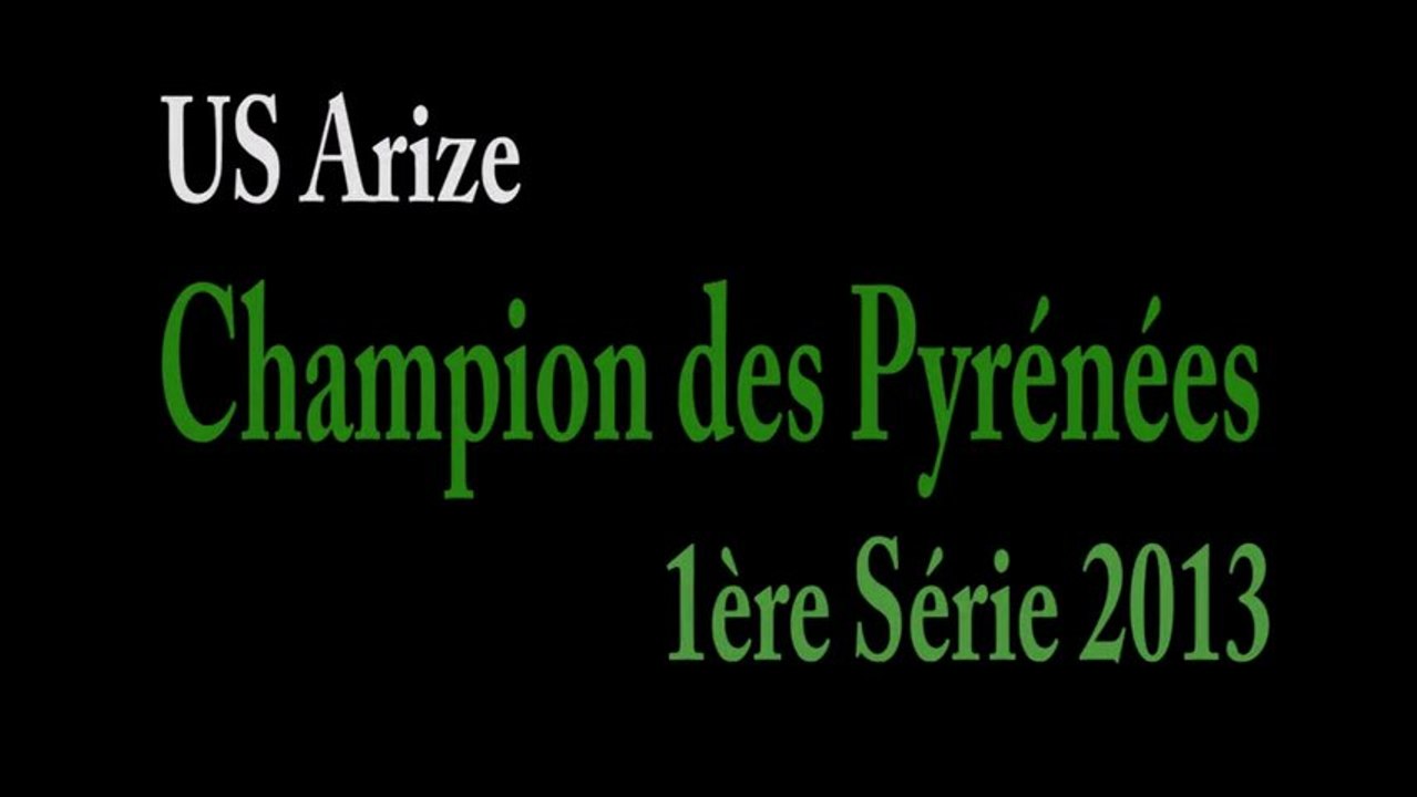 FINALE MIDI  PYRENEES 1ére série - bouclier pour US ARIZE - DAUMAZAN  09