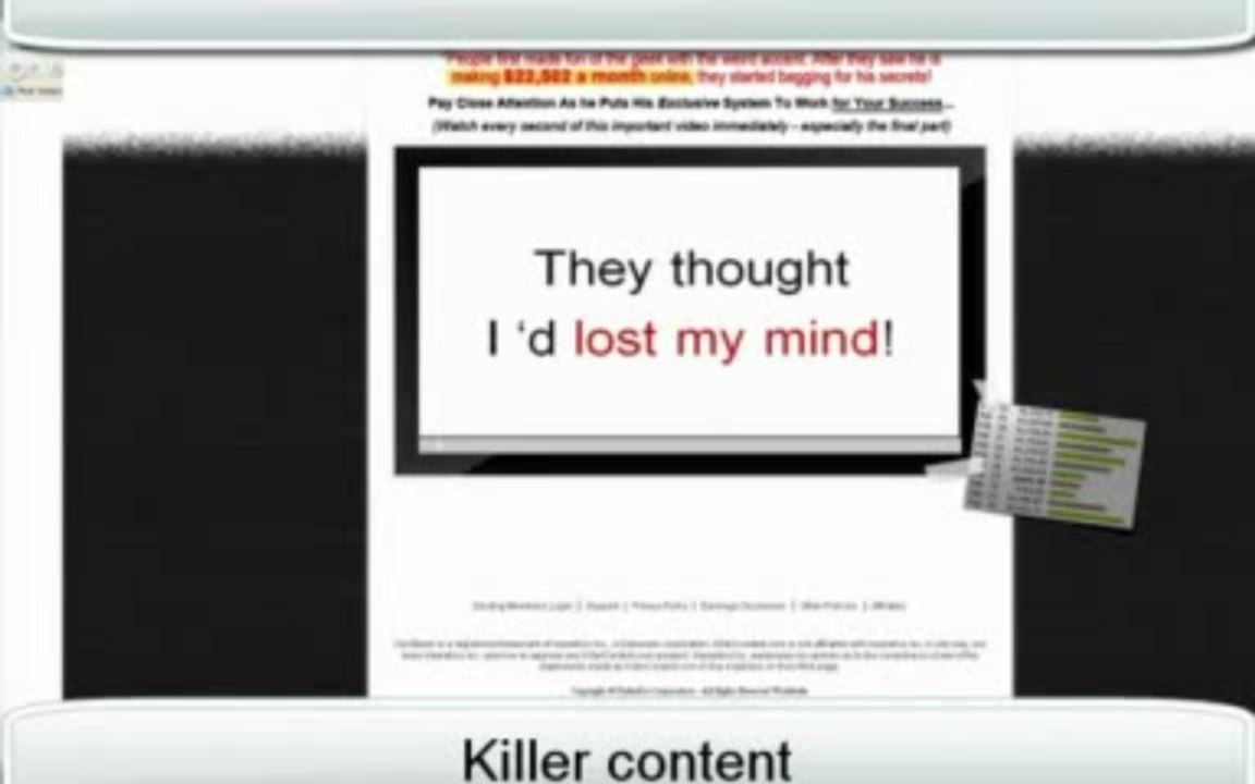 " Killer Content System * $3.52 Epc * By Socrates Socratous (view mobile)  |  Killer Content System * $3.52 Epc * By Socrates Socratous (view mobile) "