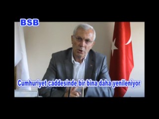 Cumhuriyet caddesinde bir bina daha yenileniyor