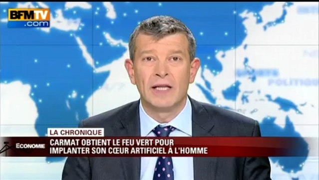 Chronique éco de Nicolas Doze: Carmat obtient le feu vert pour implanter son cœur artificiel à l'homme - 14/05