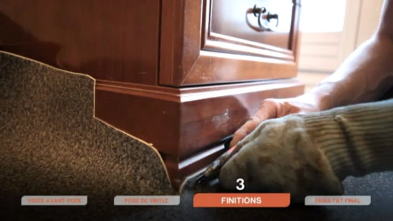 La pose de sol vinyle par Saint Maclou