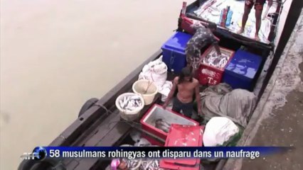Birmanie: 58 musulmans rohingyas disparus dans un naufrage