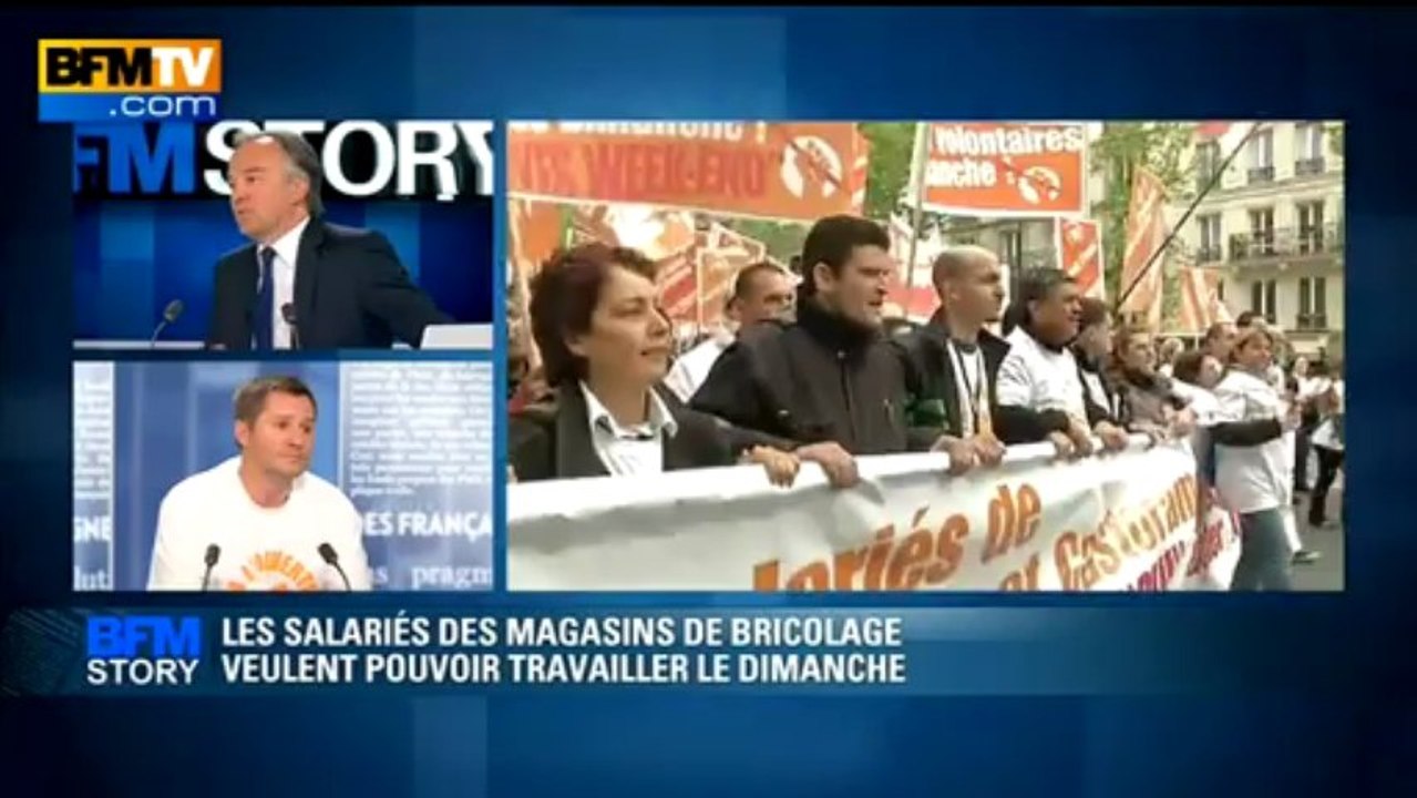 BFM STORY: Les salariés des magasins de bricolage veulent pouvoir travailler le dimanche - 14/05