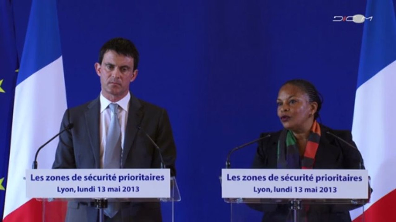 Conférence de presse du ministre lors de la journée sur les zones de sécurité prioritaires