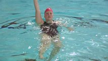 Synchronised Swimming Back Crawl Technique