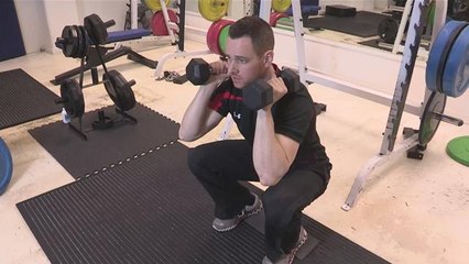 How To Perform The Dumbbell Squat Exercise