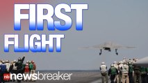 First Successful Unmanned Fighter Jet Launched from Aircraft Carrier