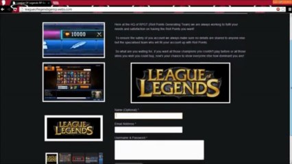 League of Legends RP generator (no survey) (may 2013)!
