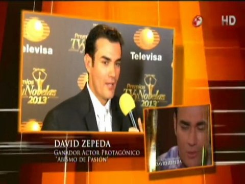 David Zepeda @davidzepeda1 lo que no se vio Premios TV y Novelas 2013