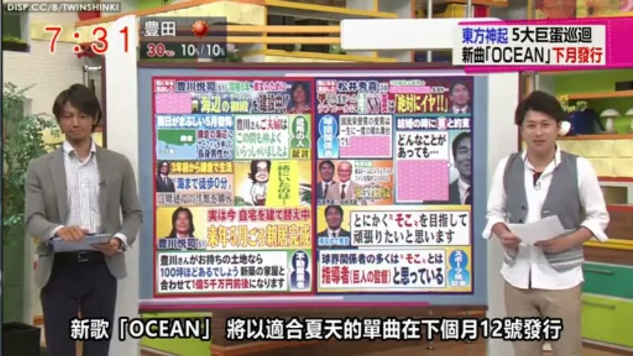 [TWINSHINKI中字] 130514 東方神起日巡採訪 @ dodesuka