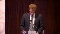 Prince Harry speaks at a fundraiser