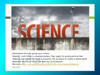 International the Tyler Group News Reviews: Why Is Science Behind A Paywall?