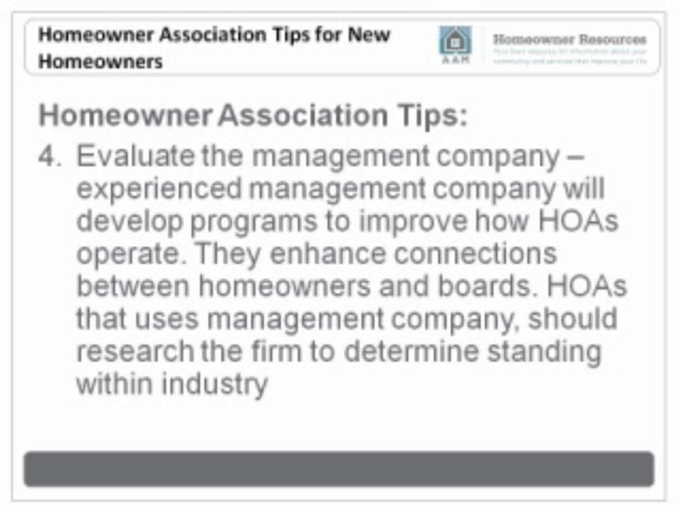 Homeowner Association Tips for New Homeowners