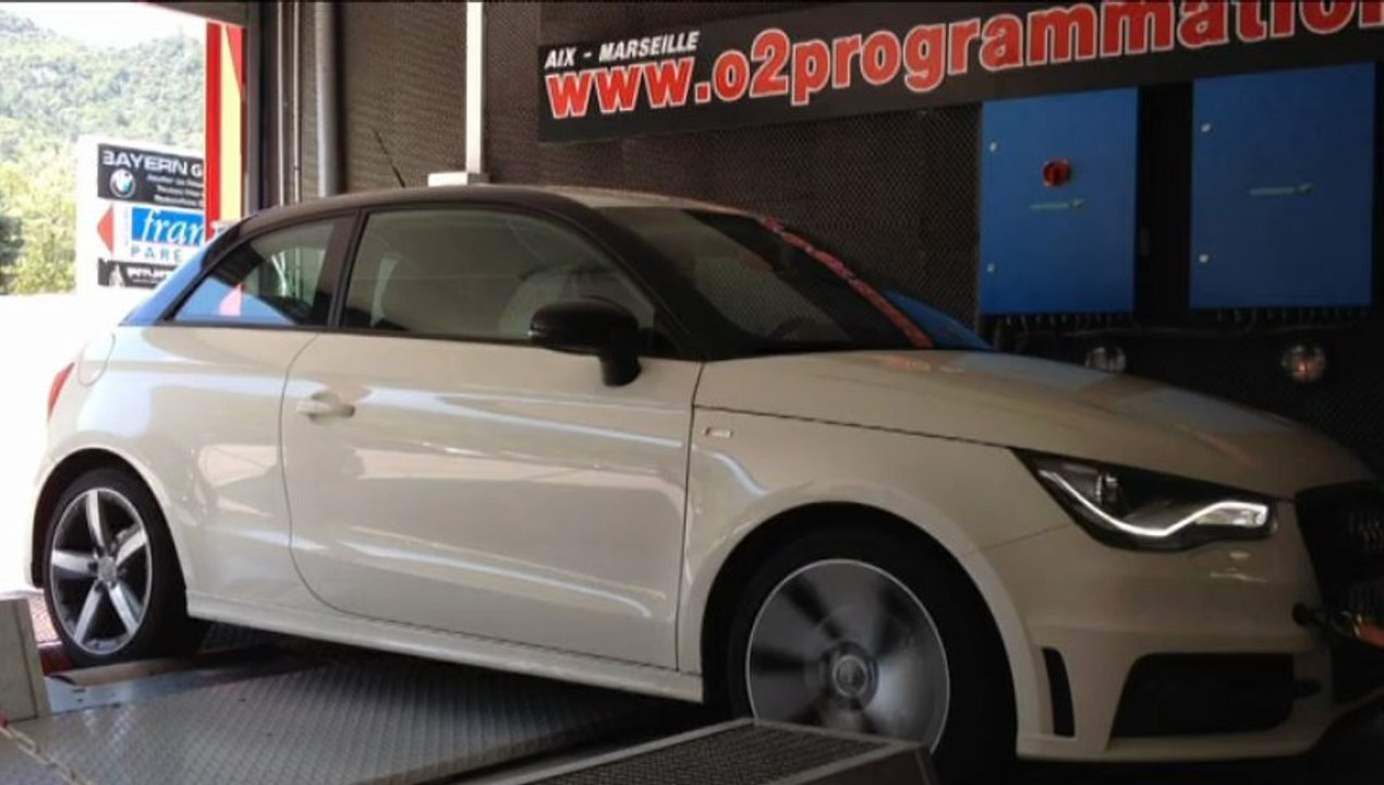 ::: o2programmation ::: Audi A1 1.6L TDI 105@143ch, Reprogrammation Moteur sur Banc de Puissance Marseille PACA
