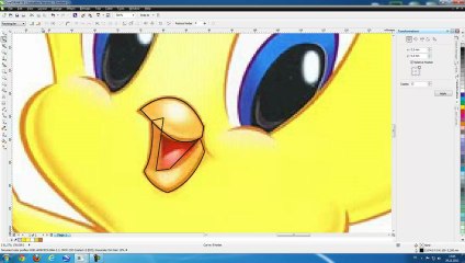 CorelDraw ile tweety Karakter Cizimi 1 HD