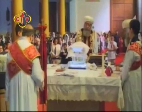 Messe du Pape Tawadros II à l'Eglise Saint Mina à Rome (Mai 2013)