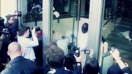 Kanye West Slams His Head Into A Sign