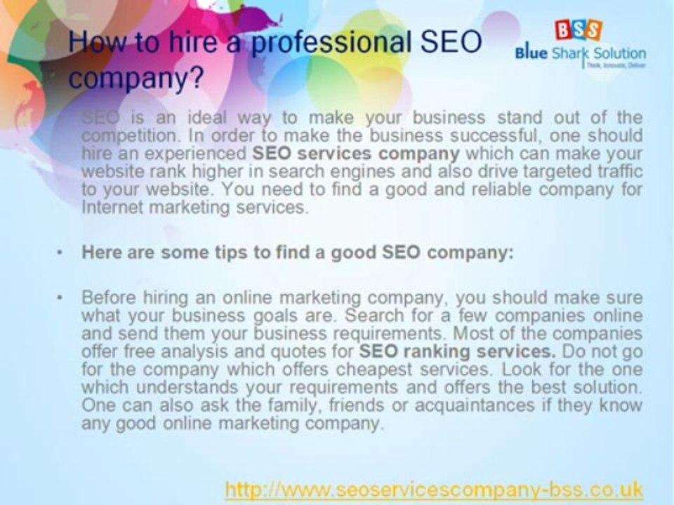 online marketing company, Internet marketing services