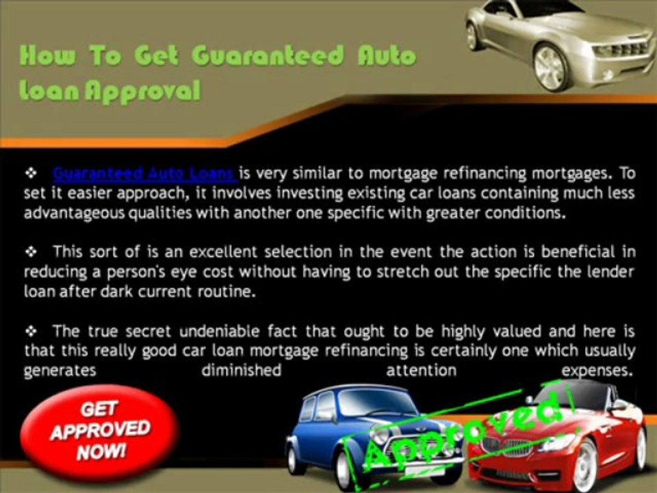 Guaranteed Auto Loans For Bad Credit With Instant Approval - Apply Today