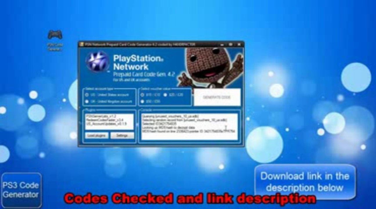 PSN Code Generator & Générateur & FREE Download May - June 2013 Update
