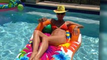 Heidi Klum Flaunts Bikini Body in Pool