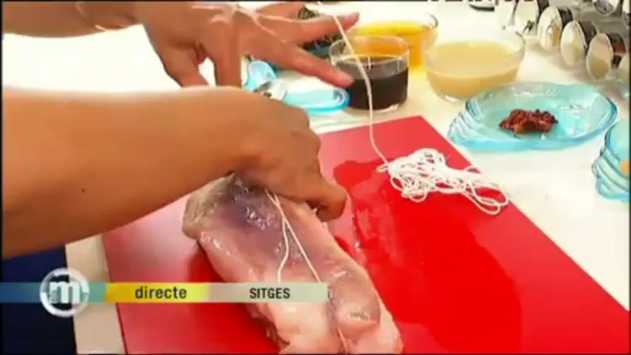 TV3 - Els matins - Cua de rap farcida de ceps amb salsa de tellerines de platja